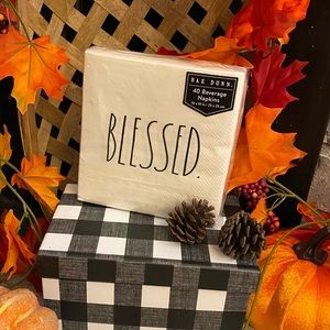 Rae Dunn “BLESSED” disposable beverage napkins